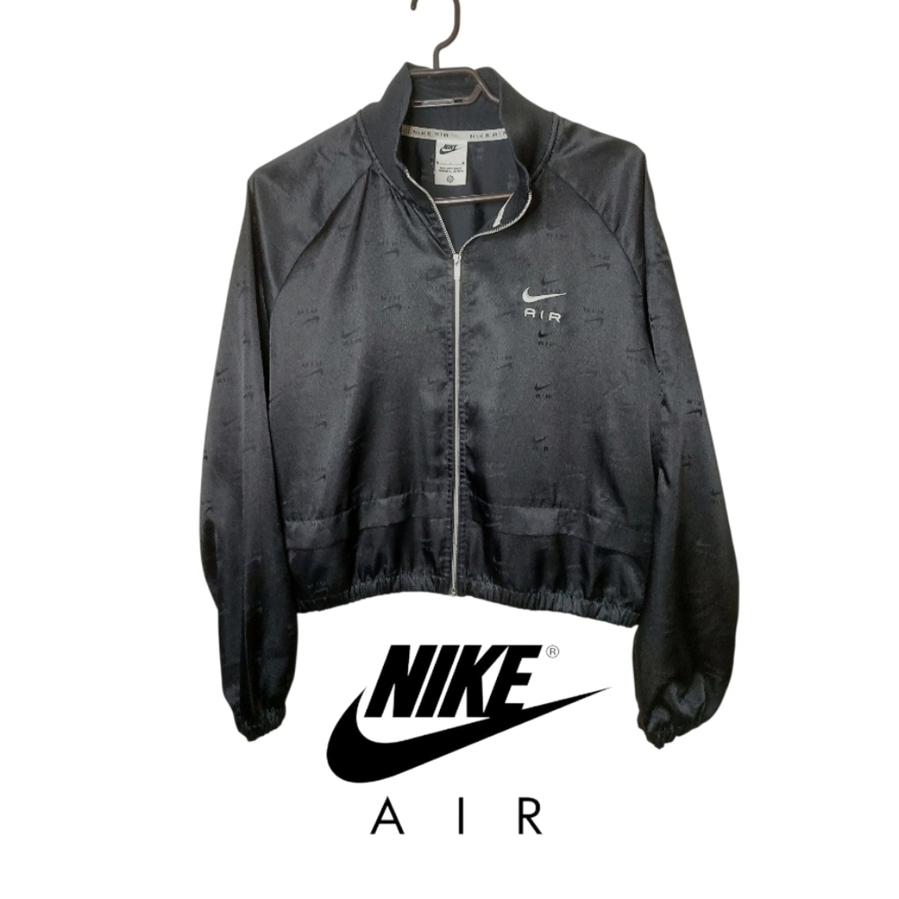 Nike Air Black Satin Silky Jacket